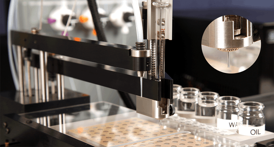 LCP dispensing with Oryx4 protein crystallization robot for membrane protein crystallization